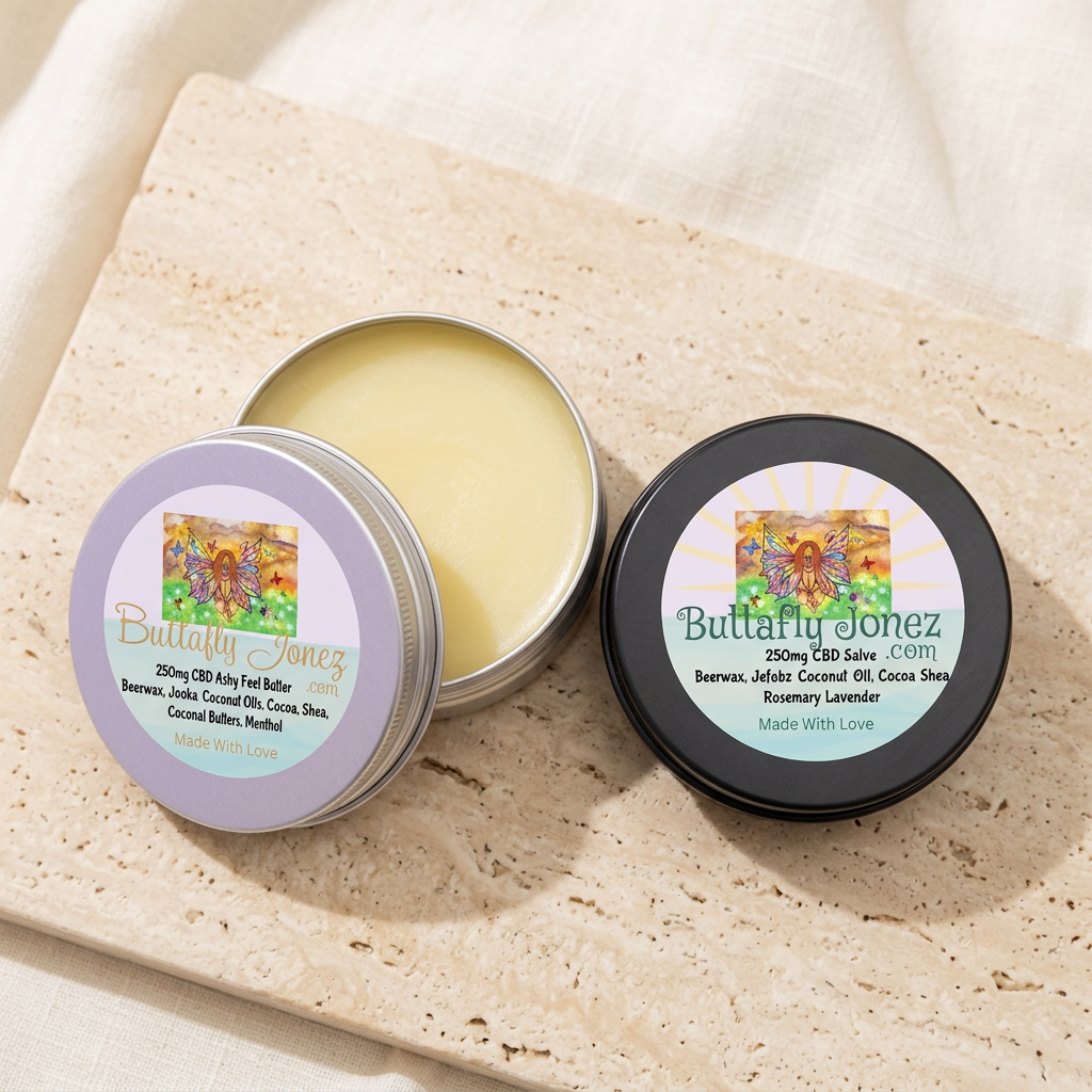250mg CBD salve in a warm spa setting