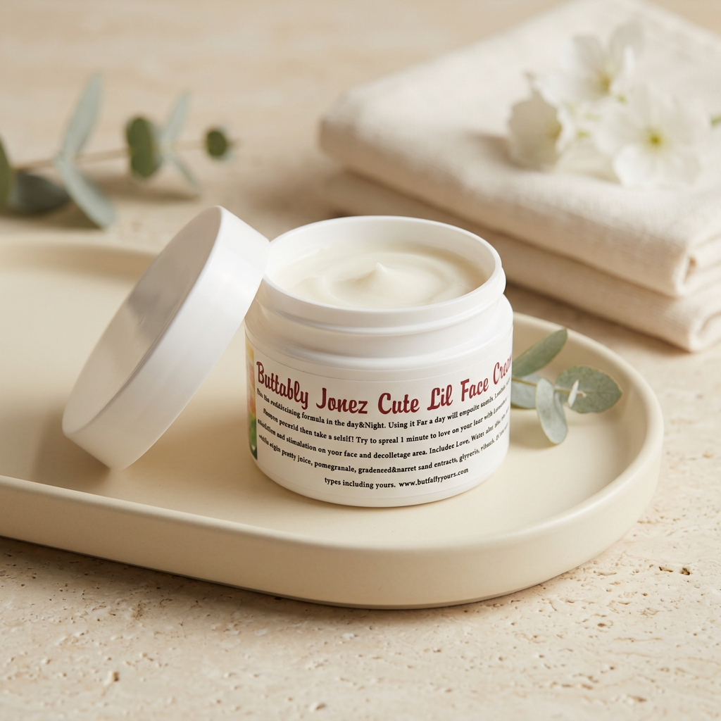 Cute lil Face Cream in a facial-spa setting