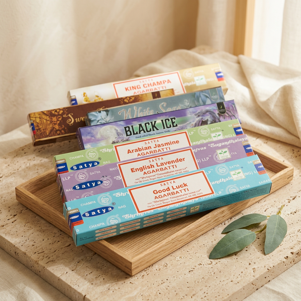 Mystery Incense Bundles in a calming spa setting