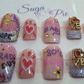 I Love the 80s Press on Nails