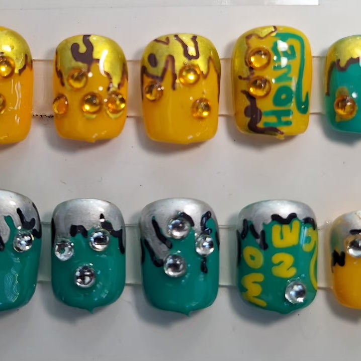 Honey & Money Press On Nails