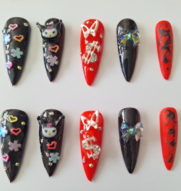 Kuromi's Bad Butt Press-On Nailz